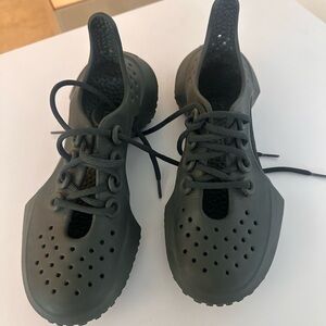 Kids Black Lace-Up Shoes